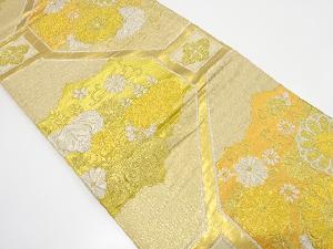 アンティーク 蜀江に桐・菊唐草模様織り出し袋帯(着用可)